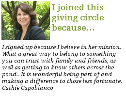 Cathie Capobiance Giving to Charity Through Giving Circles